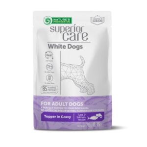 Nature's Protection Superior tuna i losos za odrasle pse bijele dlake 70g